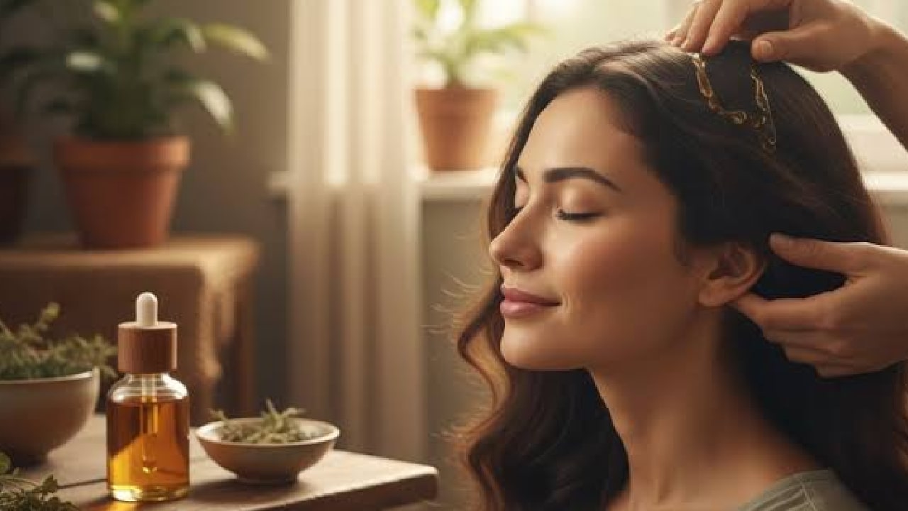night hair oiling