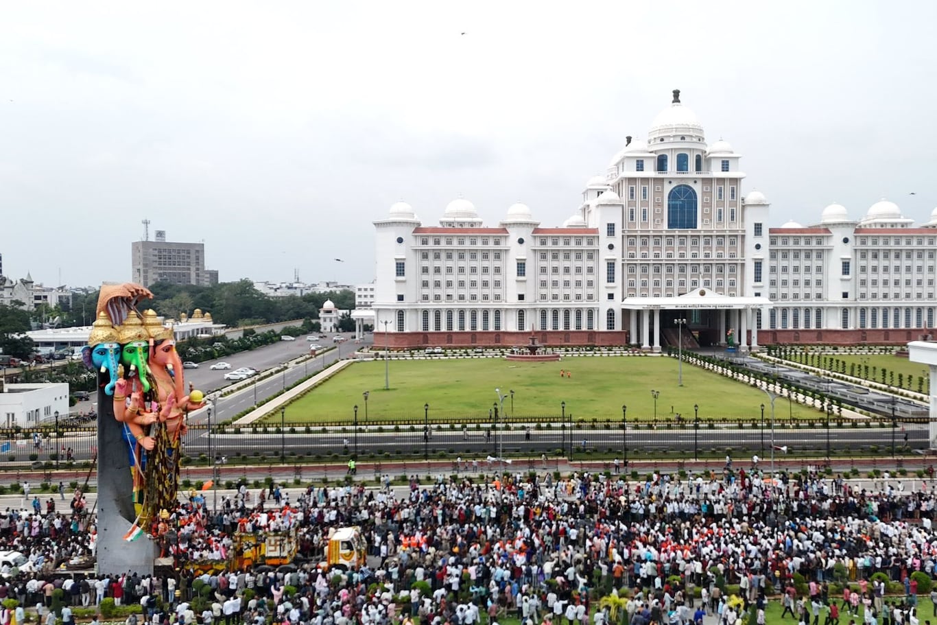 Khairatabad Ganesh At Secretariat