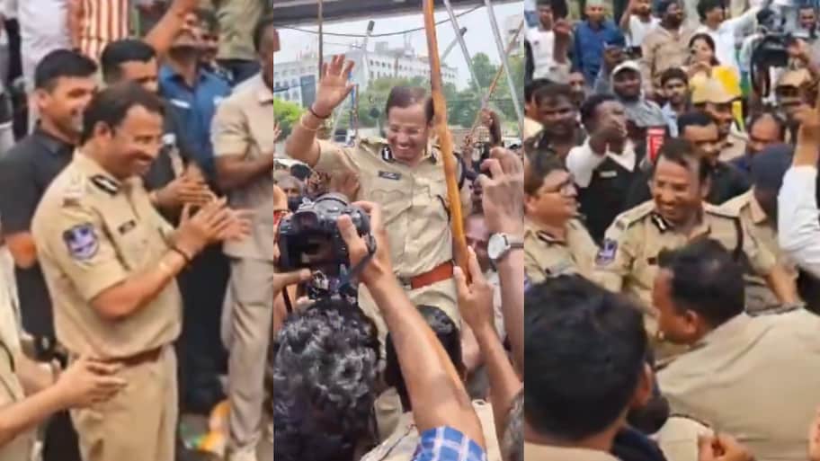 CP Sajjanar dance video: ప్రశాంతంగా ముగిసిన నిమజ్జనం.. డ్యాన్స్‌తో హల్ చల్ చేసిన సీపీ సజ్జనార్.. వీడియో వైరల్..