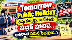 Tomorrow Public Holiday: రేపు స్కూళ్లు, కాలేజీలకు పబ్లిక్ హాలిడే.. ఆ తర్వాత వరుస సెలవులు..?