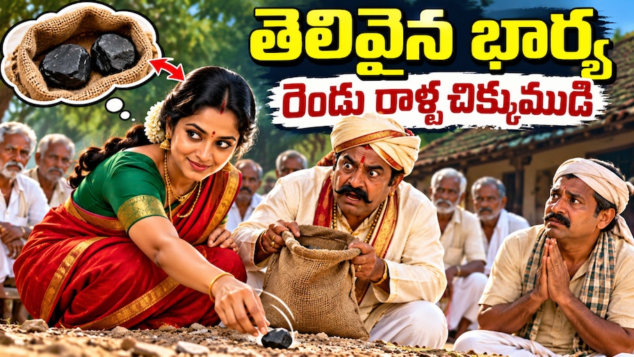 తెలివైన భార్య..రెండు రాళ్ళ చిక్కుముడి..!!
