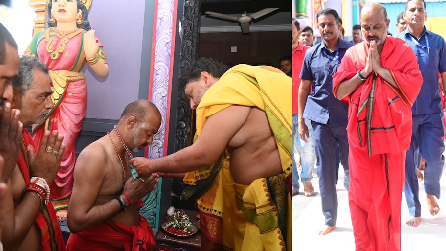 Bandi Sanjay Deeksha: దేవీ నవరాత్రుల సందర్భంగా బండి సంజయ్‌ భవానీ దీక్ష స్వీకరణ