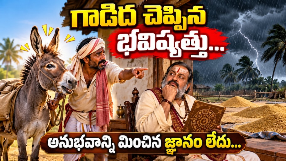 గాడిద చెప్పిన భవిష్యత్తు...అనుభవాన్ని మించిన జ్ఞానం లేదు అని చెబుతున్న నీతి కథ..!!