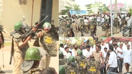 Pulivendula: పులివెందులలో హైటెన్షన్.. ఆరు రౌండ్ల కాల్పులు జరిపిన పోలీసులు.. నామినేషన్లపై నెలకొన్న తీవ్ర ఉత్కంఠ..