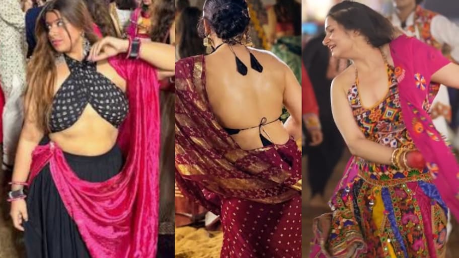 Garbha Dress Row: గర్బాలో ఇదెక్కడి అరాచకం... మహిళల దుస్తులపై నెట్టింట రచ్చ..  వీడియో వైరల్..