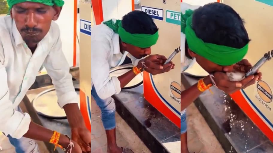 Video Viral: పెట్రోల్ తాగుతూ రీల్స్ చేసిన వ్యక్తి.. అసలు విషయం తెలిస్తే మైండ్ బ్లాంక్.. వీడియో వైరల్..