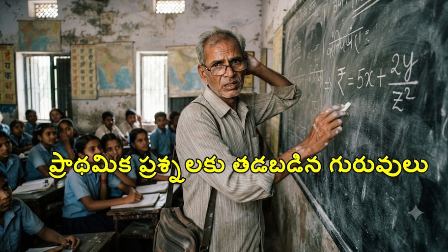 పిల్లలకు చదువు చెప్పే గురువులకే అక్షరజ్ఞానం కరువు..  ప్రాథమిక ప్రశ్నలకు తడబడిన ప్రభుత్వ టీచర్లు.
