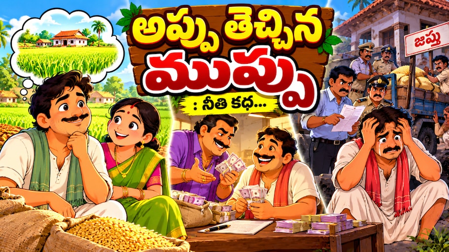 అప్పు తెచ్చిన ముప్పు.. కష్టపడి, ఉన్నదానితో తృప్తిగా బ్రతకడమే నిజమైన ఆనందం అని చెబుతున్న నీతి కథ..!!