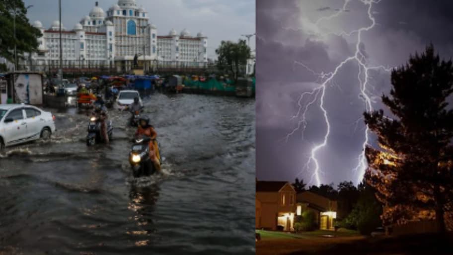 Hyderabad: హైదరాబాద్‌లో పలు చోట్ల ఉరుములు, మెరుపులతో దంచికొడుతున్న వర్షం.!.  భారీగా ట్రాఫిక్ జామ్..